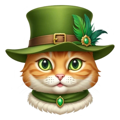 classic Puss in Boots face, confident and charming expression sticker