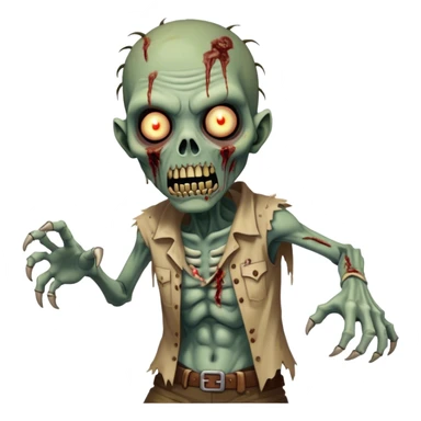 Cinematic Realistic WoW undead friendly zombie Portrait, captured in a fierce, battle-ready stance, muscles taut beneath his tattered, earth-toned attire. His decayed, pallid skin and glowing eyes are rendered with intense lifelike detail and dynamic lighting, high shine, embodying the raw, relentless fury of an undead friendly zombie in the heat of combat. sticker