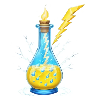 yellow potion and thunder sticker