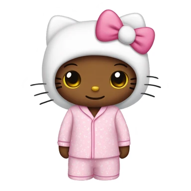 Hello Kitty en pyjama hello kitty  sticker