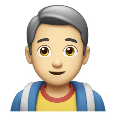 Nobita as a handsome boy  sticker