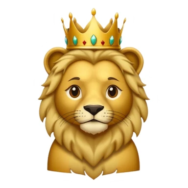 León con corona sticker