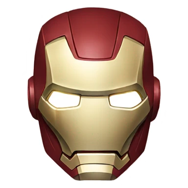 iron man showing sad emotion on his face sticker