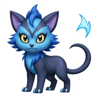 Luxray-Purrloin-Absol-Dewott-fusion sticker