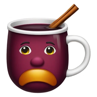 Mulled wine christmas cup sticker