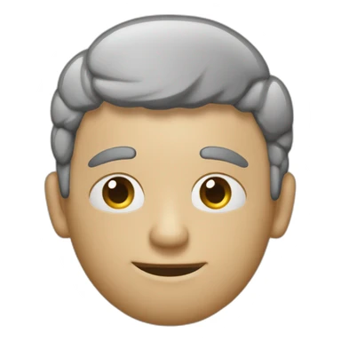 chico pensando con el dedo indice apuntando a su cerebro e representación de inteligencia sticker