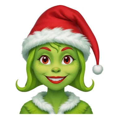 Grinch woman sticker