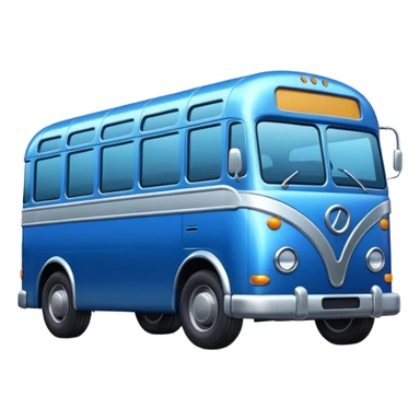 blue bus sticker