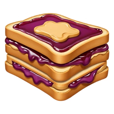 Peanut butter and jelly sticker