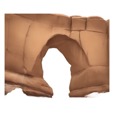 an arch like those found in arches national park sticker