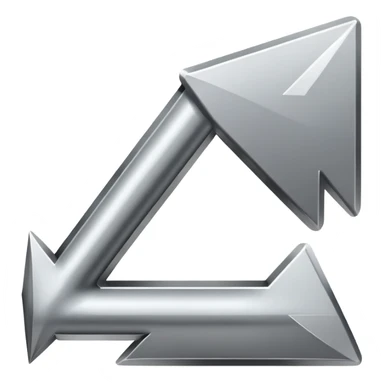 A simple downward pointing arrow sticker