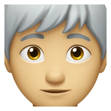 niño ojos azules y rubio con la cara entera sticker