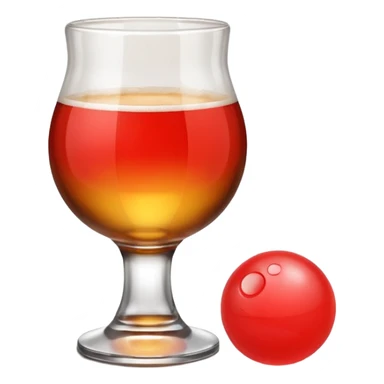 Generami l’emoji di un bicchiere da beer pong con una pallina da beer pong  sticker