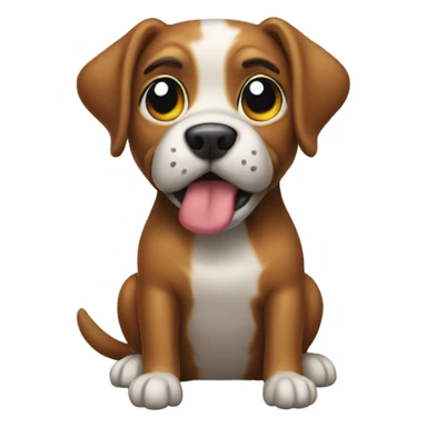 Dog taking poop sticker