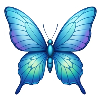 Mariposa azul sticker