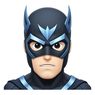 marvel character black bolt with black mask sticker