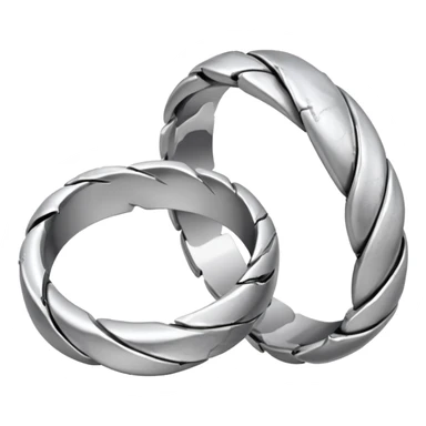 2 smashed wedding ring sticker
