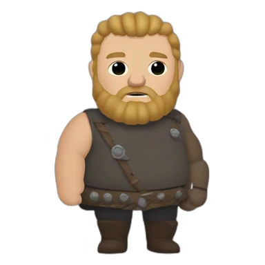 Fat Ragnar Lothbrok gay flag sticker