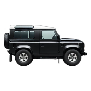 land rover defender black sticker