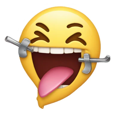 smirking emoji biting a nail in a flirty way sticker