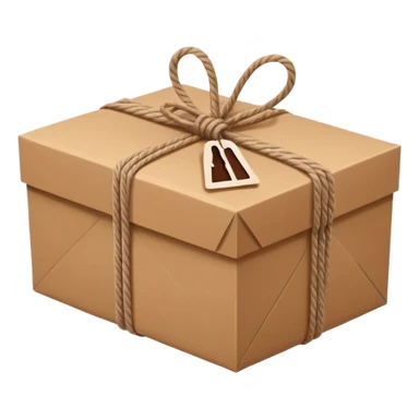 two hands giving box normal package sticker