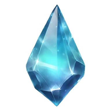 Shiny sparkly glass crystal shard transparent background sticker