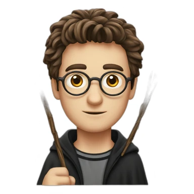 Harry Potter made out of wands sticker