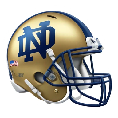 Notre Dame football helmet sticker
