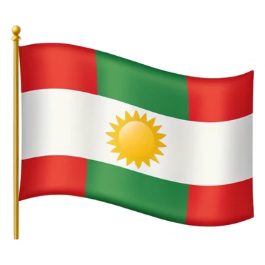 Kurdistan Flagge sticker