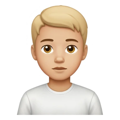 boy in white shirt indoors sticker