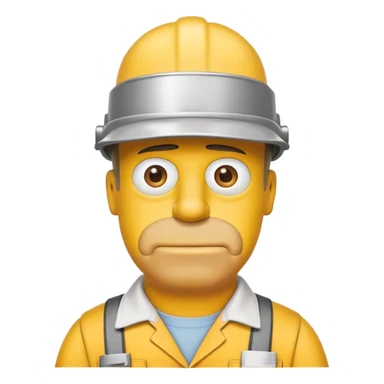 Homer Simpson Dort au travail sticker