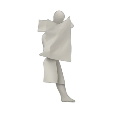 piece of paper with figure drawing sticker