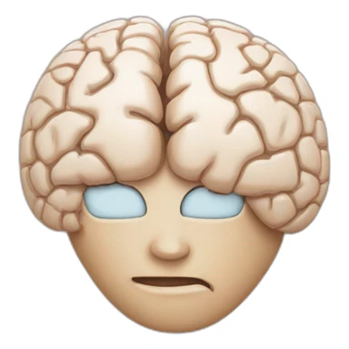brain with a bandaid on it sticker