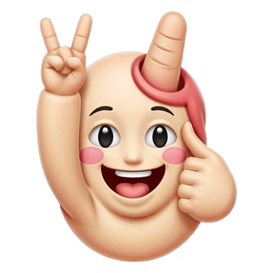 Middle finger 🖕 and laughing face 🤣  sticker