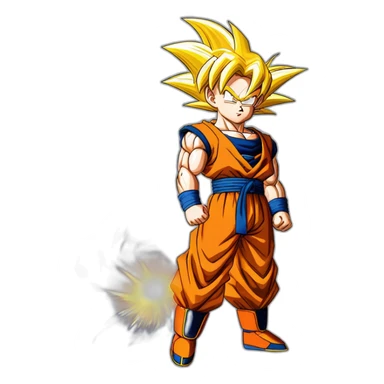 son goku dragon ball z super sayain 2 sticker