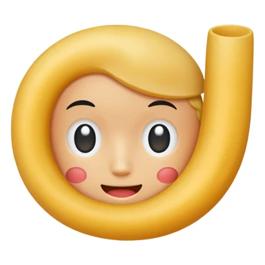 one piece of elbow macaroni sticker