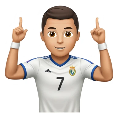 Cristiano Ronaldo celebrating a goal sticker