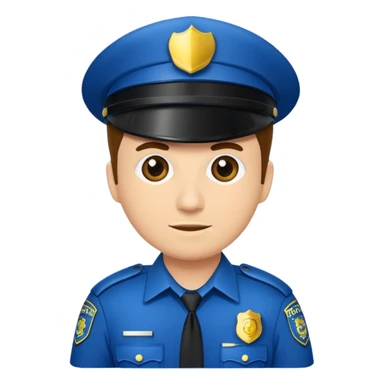 fancy police officer sticker
