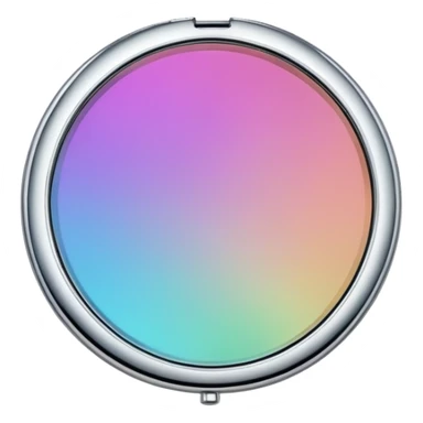 Iridescent compact mirror sticker