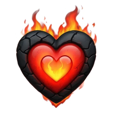 Black and red heart on fires, these are awesome can I get some option that are similar. The difference would be taking out the flame symbol in the middle  sticker