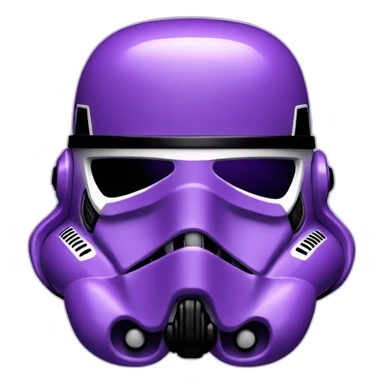 purple stormtrooper helmet sticker