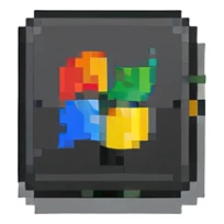 Pixel art with exactly two X characters and one 1 arranged as X1X sticker