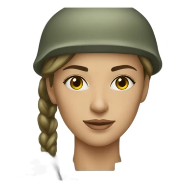 ukraine soldier woman sticker