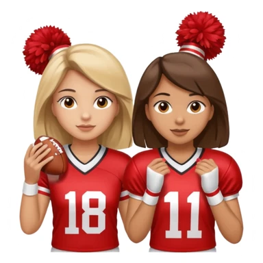 girlfriend supporting boyfriend at his american football game  sticker