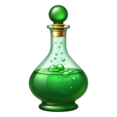 Green poison bottle sticker