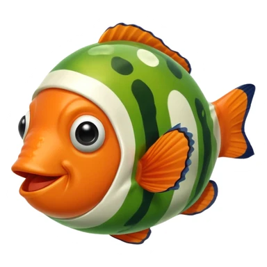 Ball of Goos with Clownfish  sticker