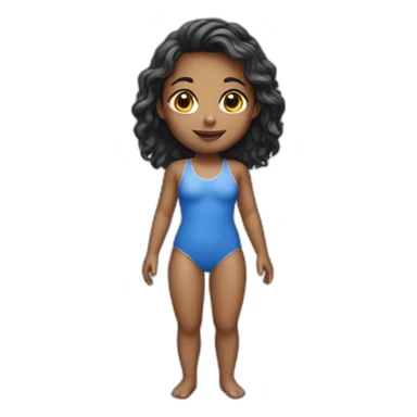 girl in swimsuit sticker