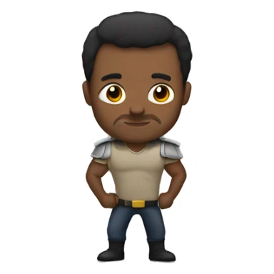 Hombre fuerte sticker