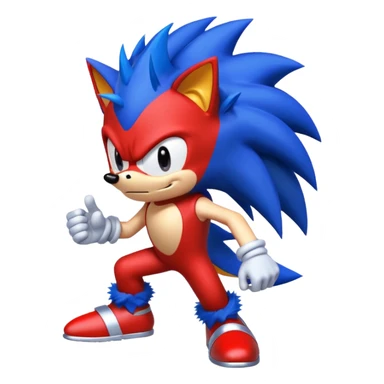 Red Sonic sticker