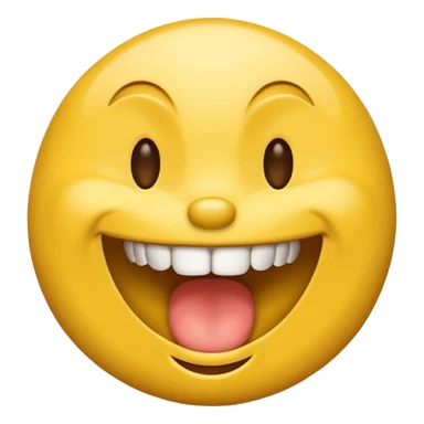 Howling smiley sticker